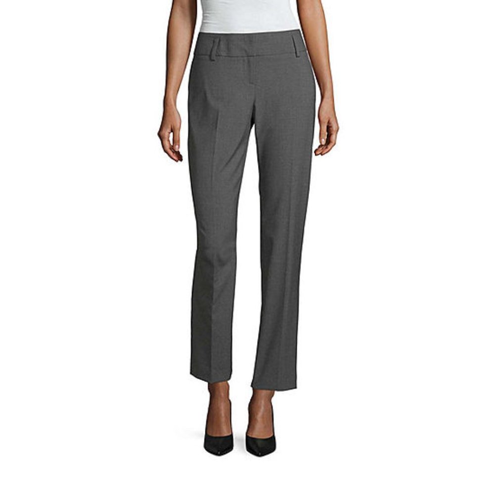 NWT Worthington sz 10 straight leg gray pants
